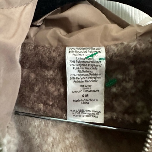 Time and Tru Women’s Plaid Zip Poncho with Hood Size S-M - Picture 6 of 8